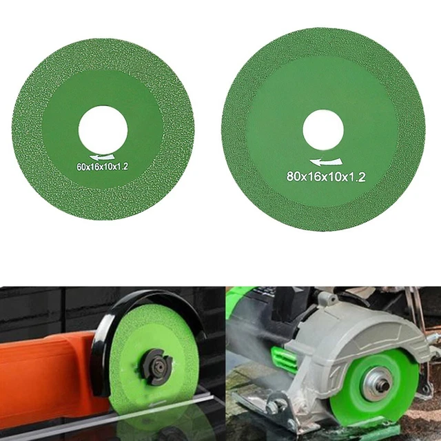 Disco da taglio vetro diametro 60/80 mm per smerigliatrice angolare con tagli dritti veloci