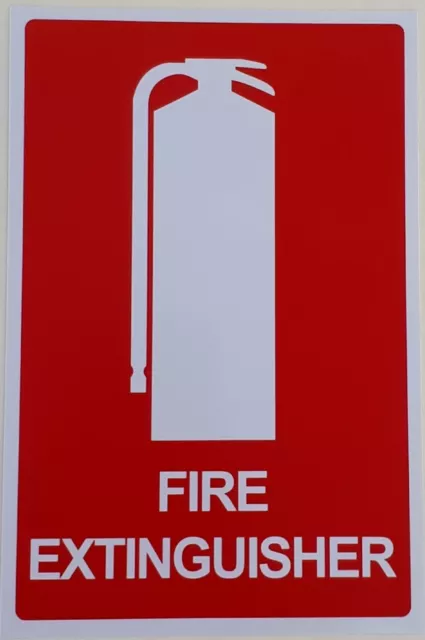 4 x FIRE EXTINGUISHER LOCATION SIGNS LOW PRICE- FREE POSTAGE BRAND NEW