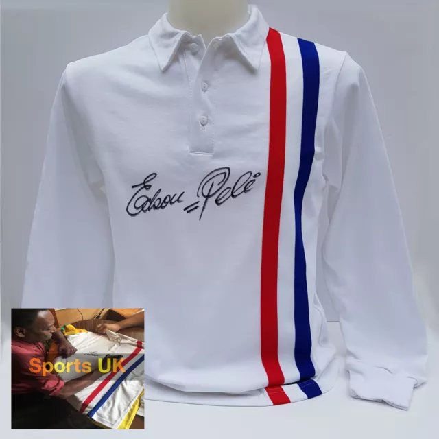 Pele signed / autographed Escape to Victory Shirt / Jersey, full sig. PROOF