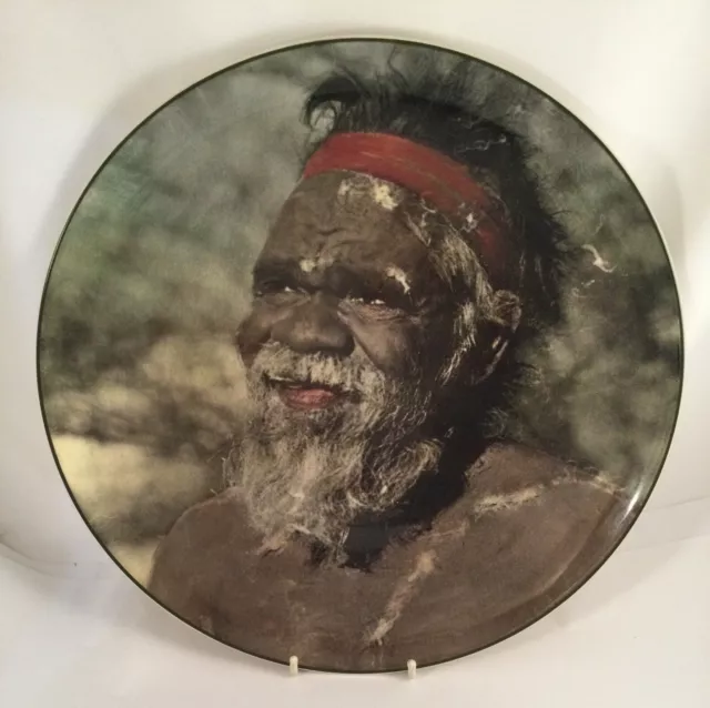 Vintage Colour Royal Doulton Plate Indigenous Australian Aborigine Aboriginal