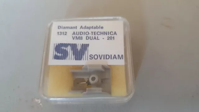 DIAMANT SOVIDIAM Audio Technica DUAL VM 8 - NEUF dans son boitier VINTAGE STYLUS