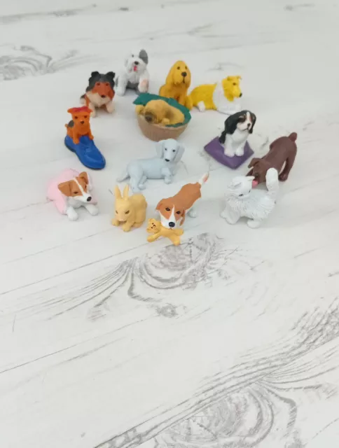 13 X Vintage M.E.G. 1990s Puppy in My Pocket Figures Bundle