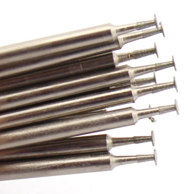 30 piezas cabezal de molienda en T delgado 1 mm-4 mm brocas de talla de diamantes herramienta giratoria para Dremel
