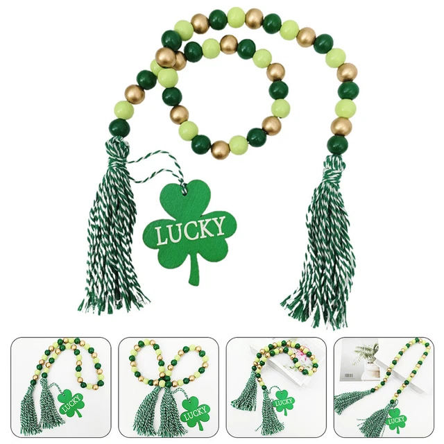 Tassel Beaded String Decor Irish Ornament Beaded Garland Fall Wreath Decorations