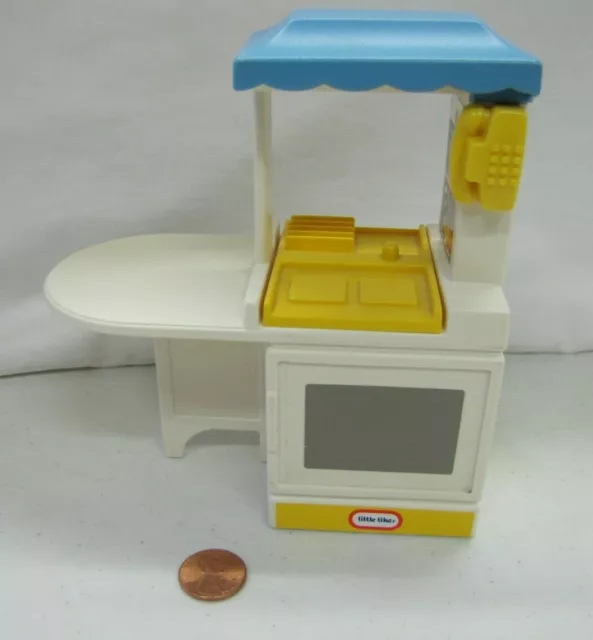 LITTLE TIKES Dollhouse-Sized PARTY KITCHEN CHAIR SET Sink Stove for 6" Dolls #3