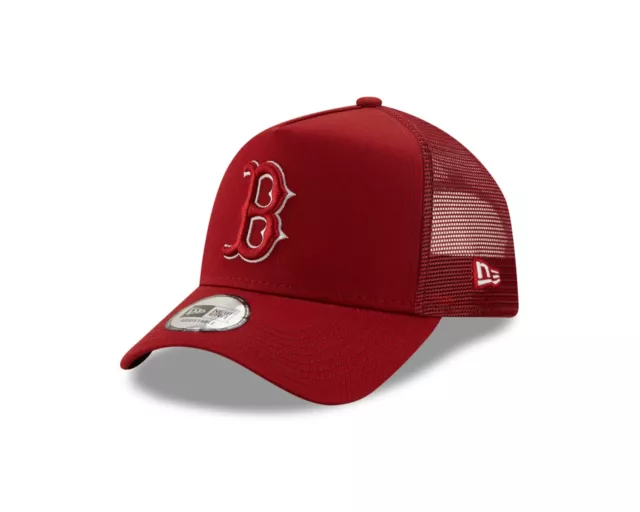 New Era 9FORTY MLB League Essential Trucker Cap - Boston Red Sox - Red