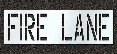 RAE STL-116-72431 Pavement Stencil,Fire Lane,24 in