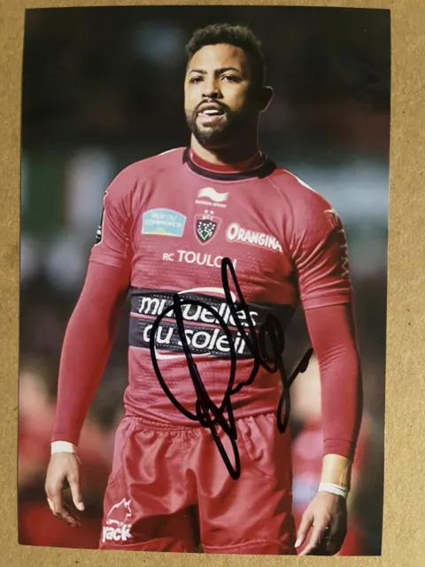 Delon Armitage - Toulouse Rugby Signed 6x4 Photo