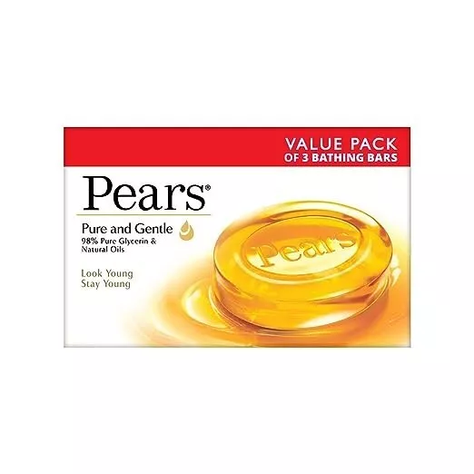 Pears Pure & Gentle Soap Bar (Combo Pack of 3) 3x125 g