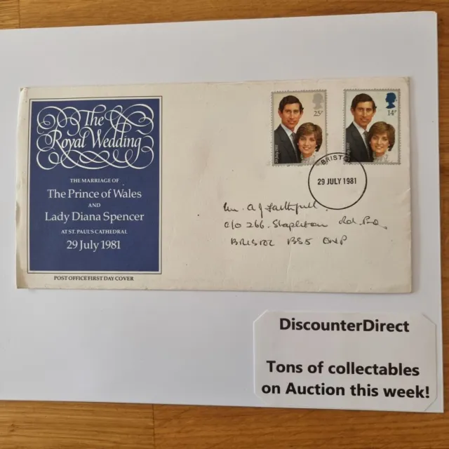 Royal Mail - The Royal Wedding First Day Cover - Charles & Diana 1981