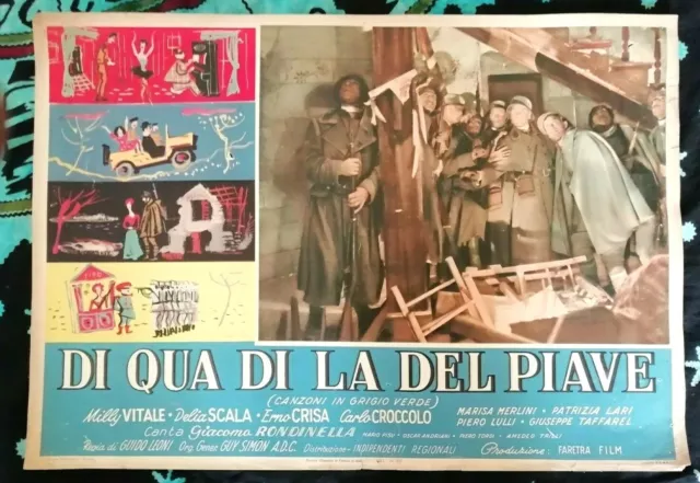 Fotobusta Film Di Qua Di La Del Piave D. Scala M. Vitale E. Crisa C. Croccolo 5
