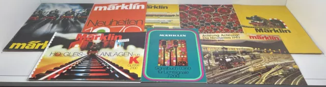 Märklin Konvolut  Kataloge, Neuheiten Prospekte + Signalbuch gebraucht