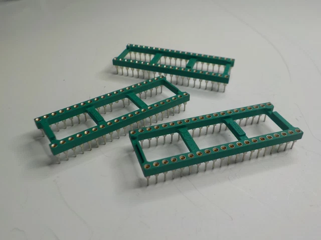 Lot De 6 Supports DIL 18 Voies E-TEC POS-318-S001-95 X22 - Pour Circuits électroniques, Neufs