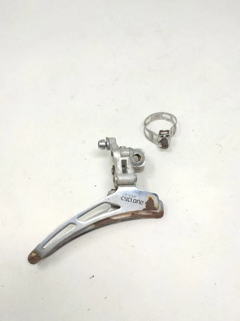 Velo Ancien Derailleur Suntour Cyclone 7000 Arriere+ Manette Avant Et