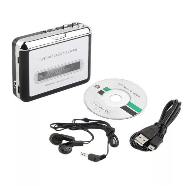 Tape to PC USB Cassette + MP3 CD Converter Capture Digital Audio Music Player 3