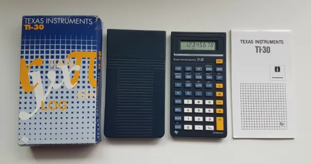 TI 30 | wissenschaftlicher Taschenrechner | Texas Instruments | Rarität | 1989
