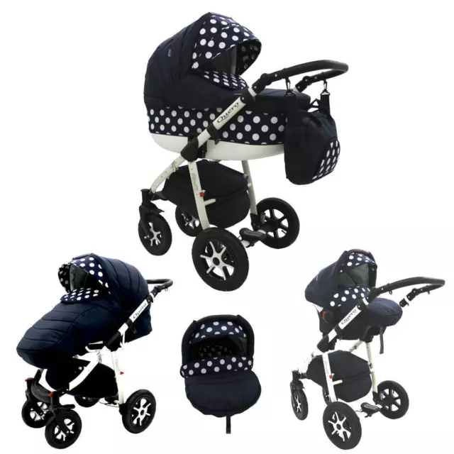 Kinderwagen Set 3 in 1 2 in 1 4 in 1 Isofix Buggy Babyschale Autositz Quero