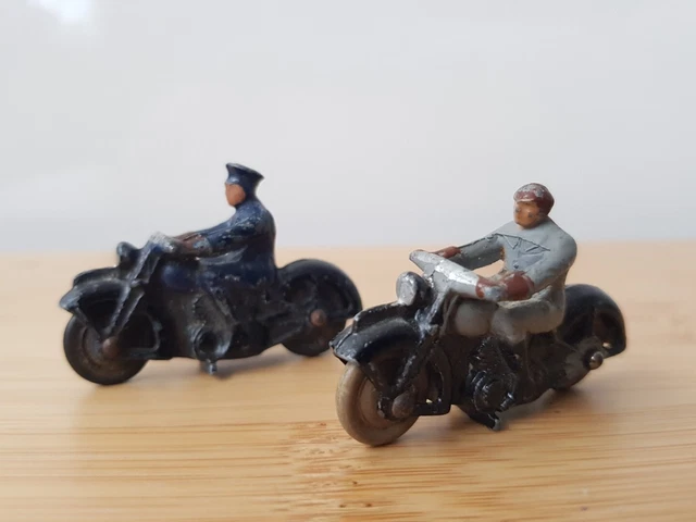 VINTAGE DINKY 37A & 37b Series Civilian & Police Rider Motorcyclists ...