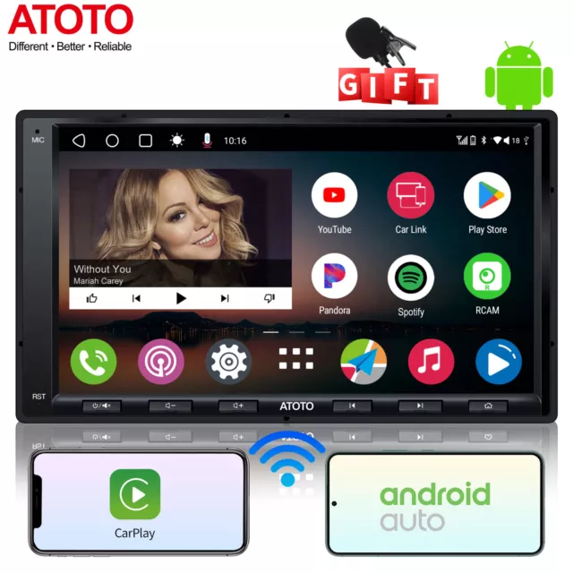 ATOTO A6 8 Kern 7” Android Radio 2Din Autoradio DSP GPS TrackHU Wireless CarPlay