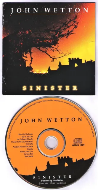Cd - John Wetton - Sinister - Uk 2001 - Giant Gepcd1029 - N.mint Ringo Starr