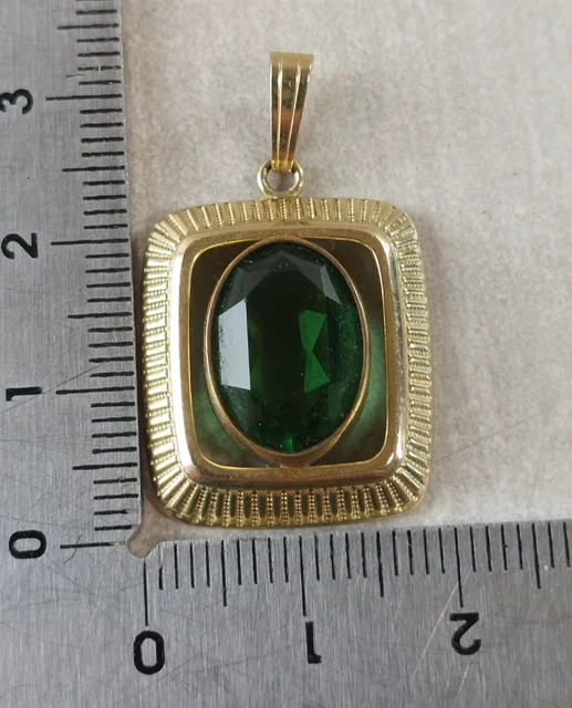 Pendentif Feuille En Métal Doré Daxon - Plaqué Or - Occasion En Bon état