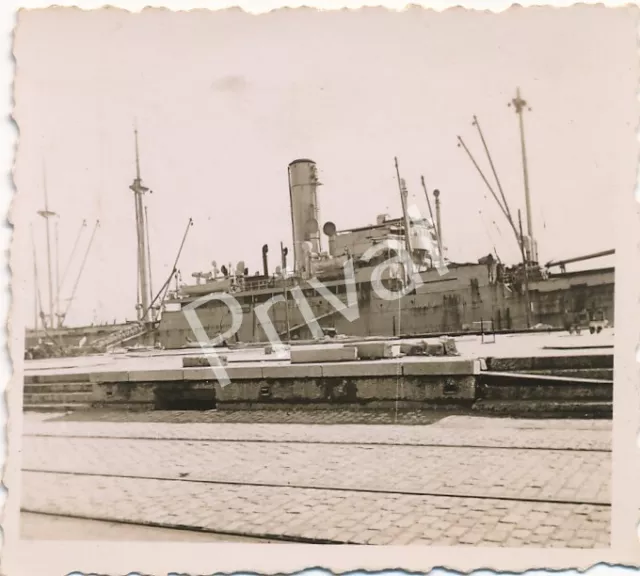 Foto WK II Wehrmacht Hafen Kriegsmarine Bordeaux Frankreich 1940 L1.98