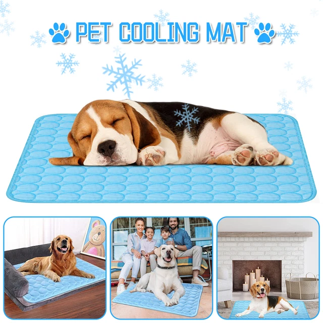 Pet Cooling Mat Cool Pad Cushion Dog Cat Puppy Blanket For Summer Sleeping Bed