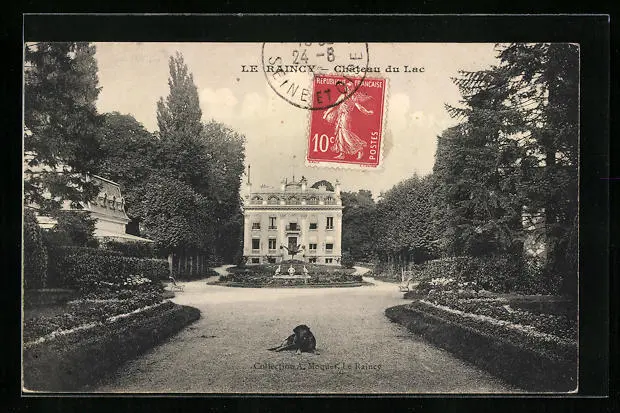 CPA Le Raincy, Chateau du Lac 1908
