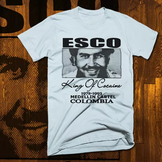 gangster t-shirt Pablo Escobar Medellin Cartel Mobster mafia street hustle tee