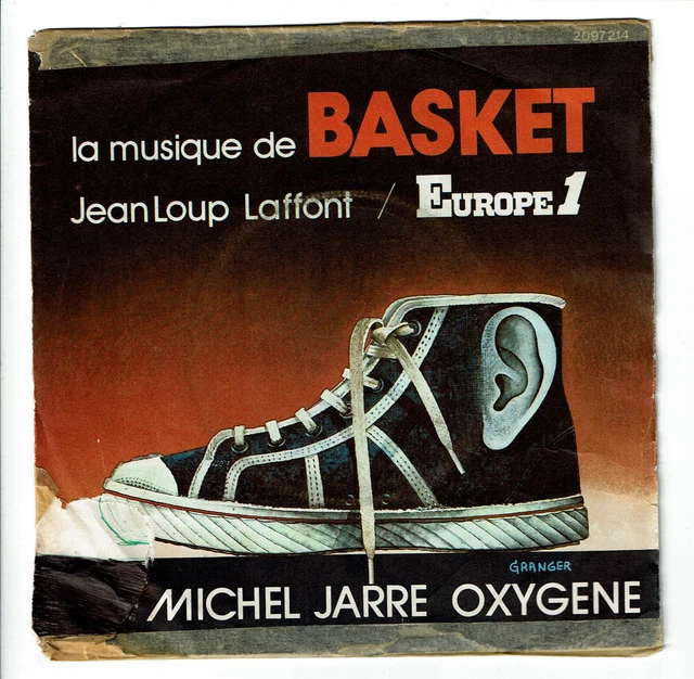 JEANMICHEL JARRE VINYLE 45T BASKET Jean Loup LAFONT EUROPE 1 OXYGENE