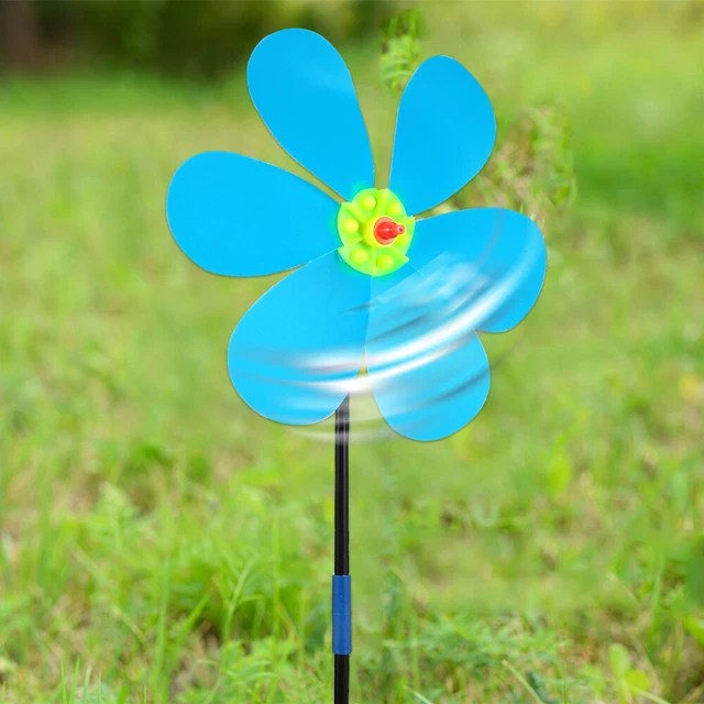 5pcs Spielzeug Windräder für Kinder Outdoor Windräder Regenbogen Windräder 4