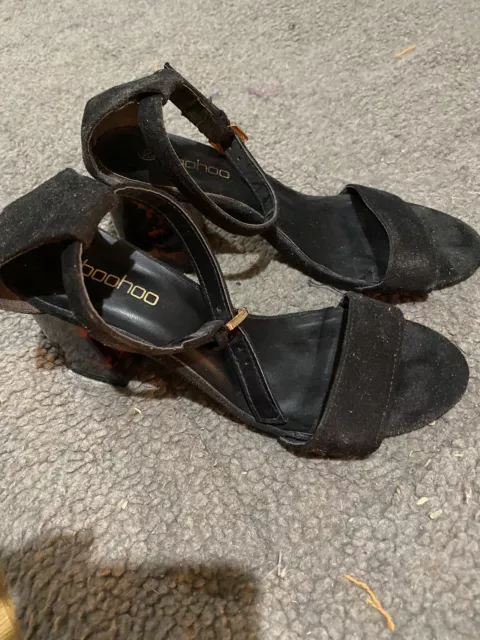 Black block on sale heels size 4
