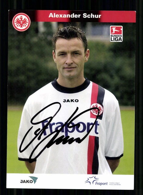 Carte Autographe Originale Felix Magath - Eintracht Frankfurt 1999-2000 - Collection Football Allemand