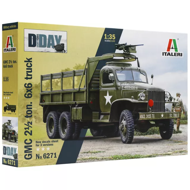 Italeri 1/35 Military Model Kit GMC Truck 2½ Ton 6x6