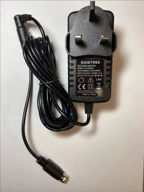 Ersatz für 12,0 V 2,0 A 12 V 2 A Netzadapter KPC-024F 24W 4 Pin Netzteil