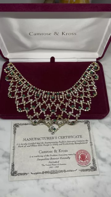 Camrose & Kross JBK Emerald And Diamond Necklace Choker