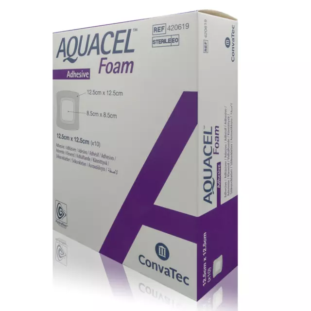 Aquacel Adhesive Foam 12.5 x 12.5 cm (10 St.)