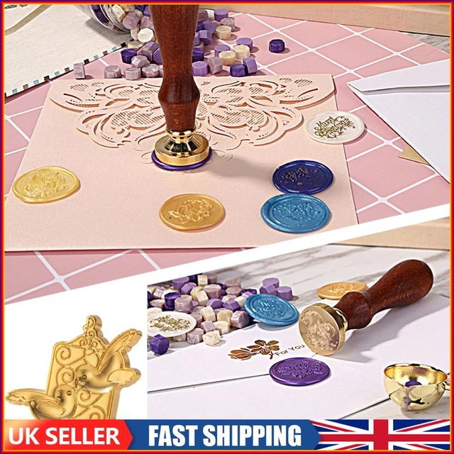 Special-shaped Fire Paint Head Retro 3D Relief Stamps Head for Wedding Card (B)