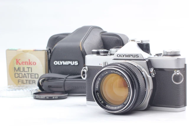 【N MINT / Meter OK】 Olympus OM-1 SLR Film Camera G.Zuiko Auto-S 50mm f/1.4 JAPAN