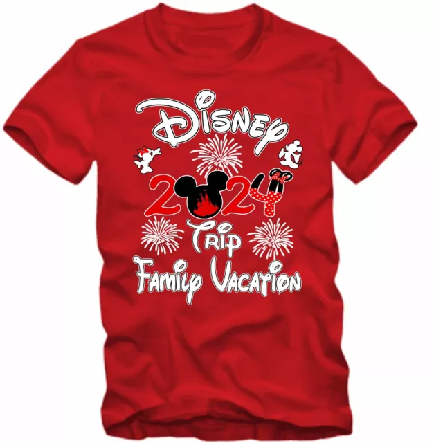 FAMILY VACATION 2024  Disney Trip 2024, Mickey, Minnie,Disneyland, Trending Tee