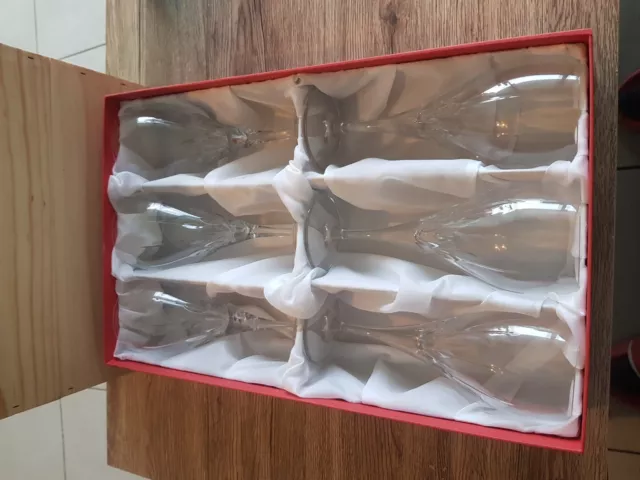 Coffret 6 Verre À Vin En Cristal De Lorraine Bordeaux