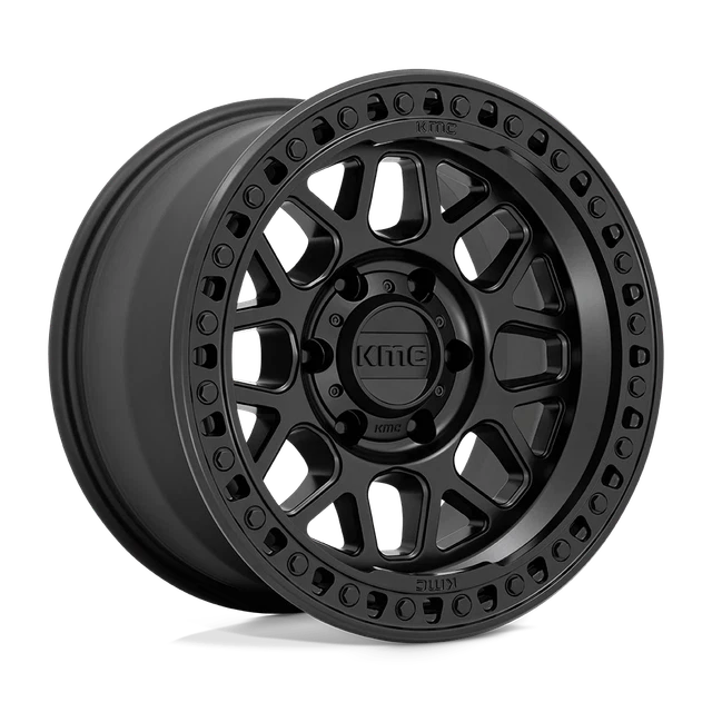 18x9.0 KMC GRS KM549 Satin Black main image 1