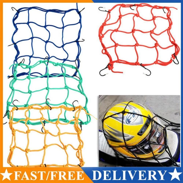 30*30cm Motorcycle 6 Hooks Hold Down Fuel Tank Luggage Net Mesh Web Bungee  AU