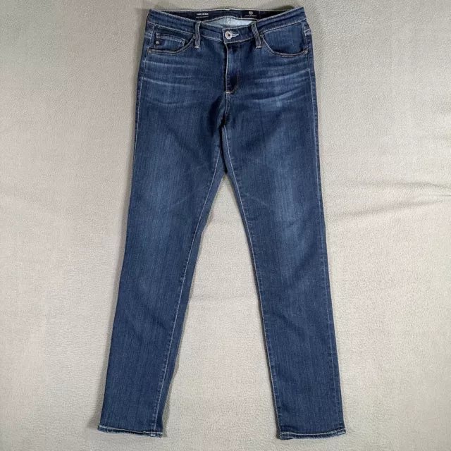 AG Adriano Goldschmied Jeans Womens 27R Blue Denim The Prima Mid Rise Cigarette