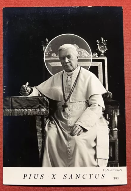 Cartolina Commemorativa - Pius X Sanctus - 1951 ca.