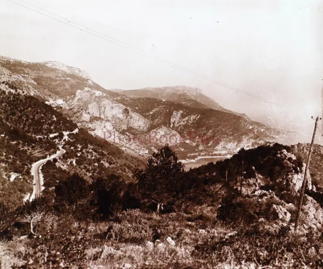 FRANCE Paysage du sud c1920 Photo Plaque de verre Stereo Vintage V15L30n4