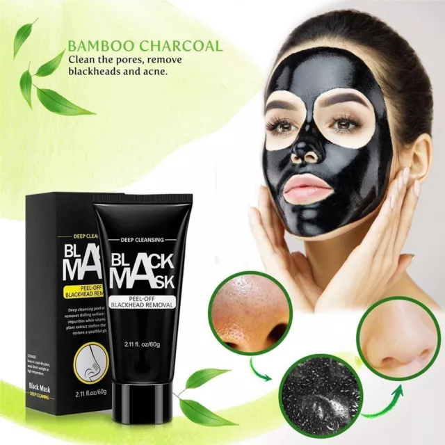 Maschera Nera Di Bellezza Mask Rimuovi Punti Neri Pulizia Facciale Viso Impurita