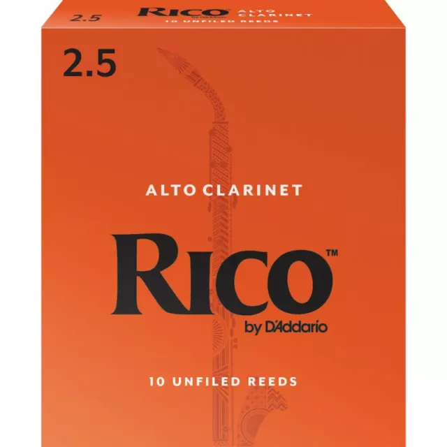 D'Addario RDA1025 - Anches clarinette alto, force 2.5, boîte de 10