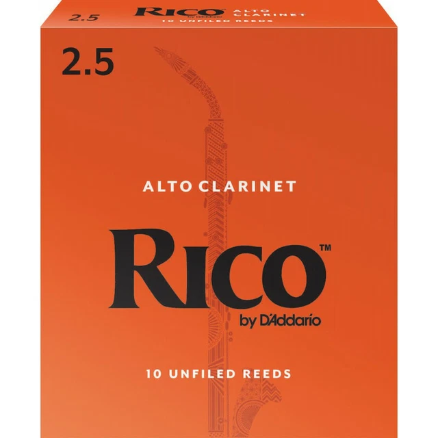 D'Addario RDA1025 - Anches clarinette alto, force 2.5, boîte de 10