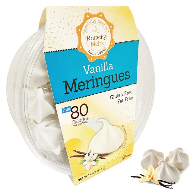 Vanille Meringues Cookies sans Gluten Kascher Matières Grasses Fête Collations